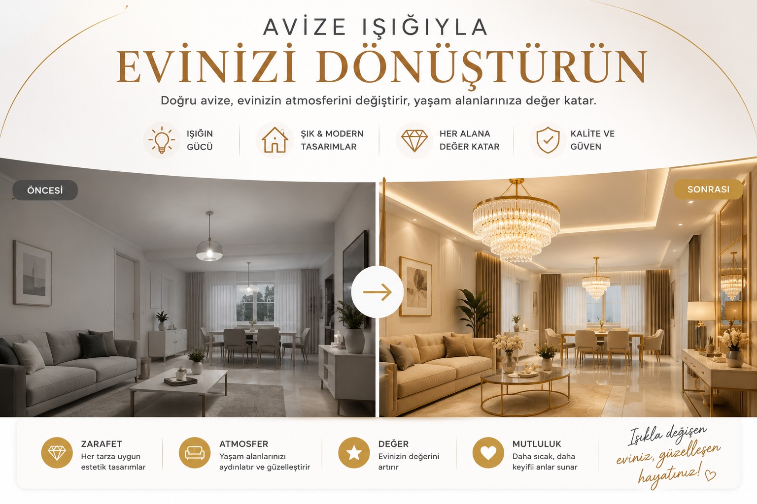 Modern luxury aydınlatma