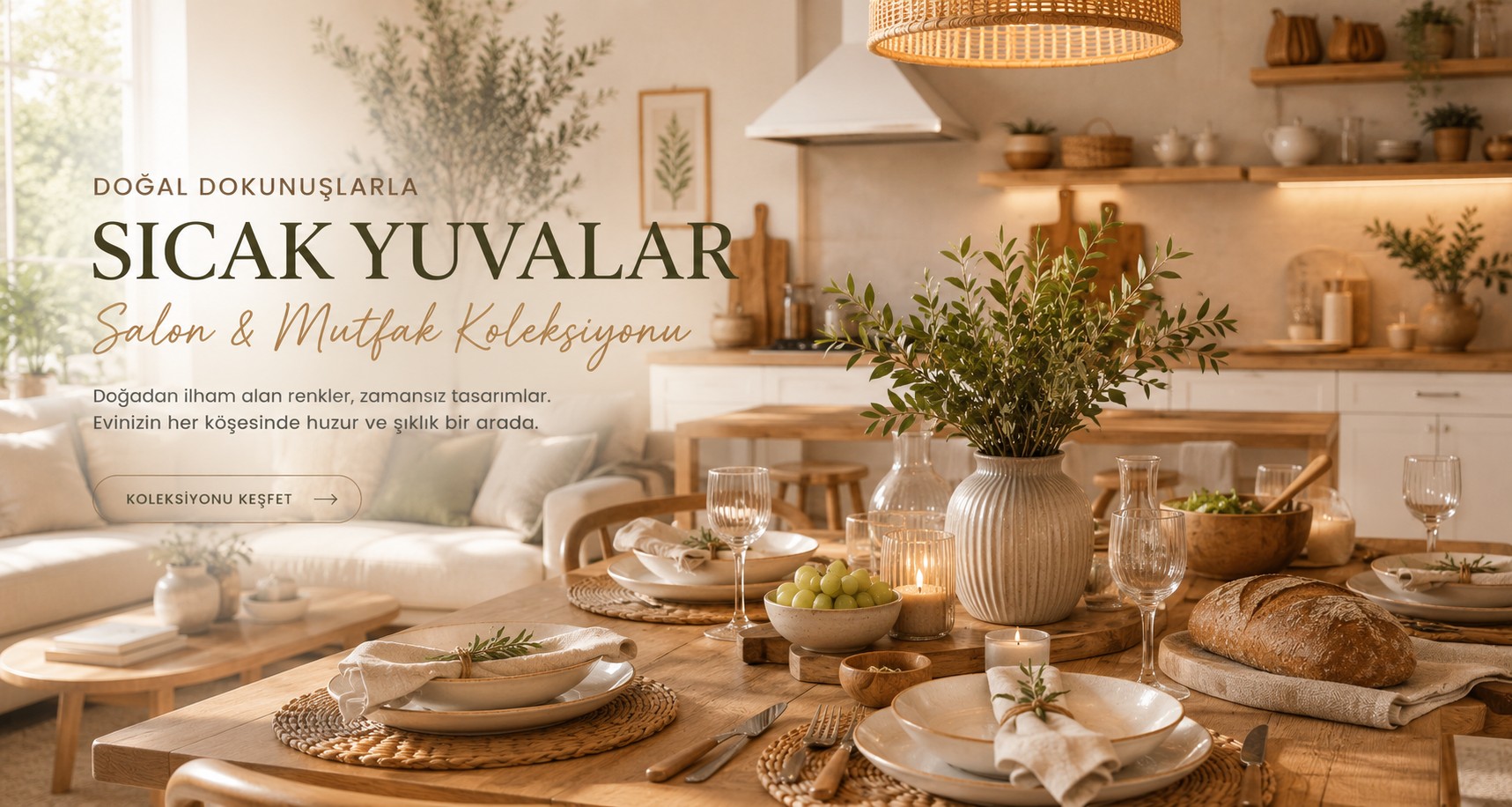 Mutfakta her şey elinizin altında