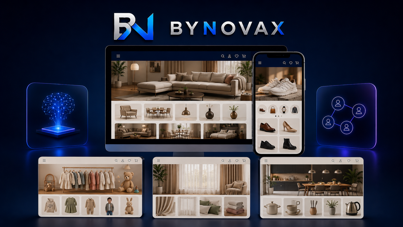 BYNovax Premium mağaza temaları, AI Studio ve Connect ekosistemi