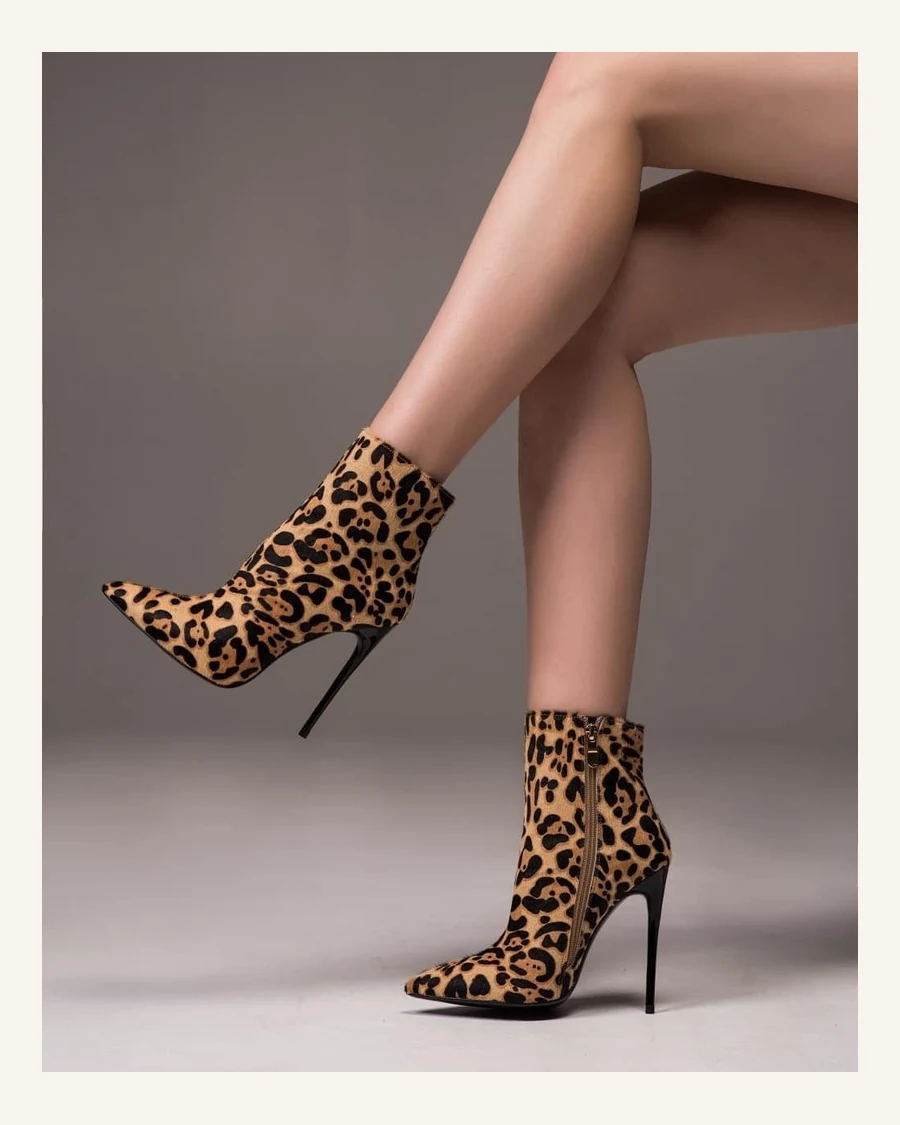 Wilda Leopar Topuklu Bot