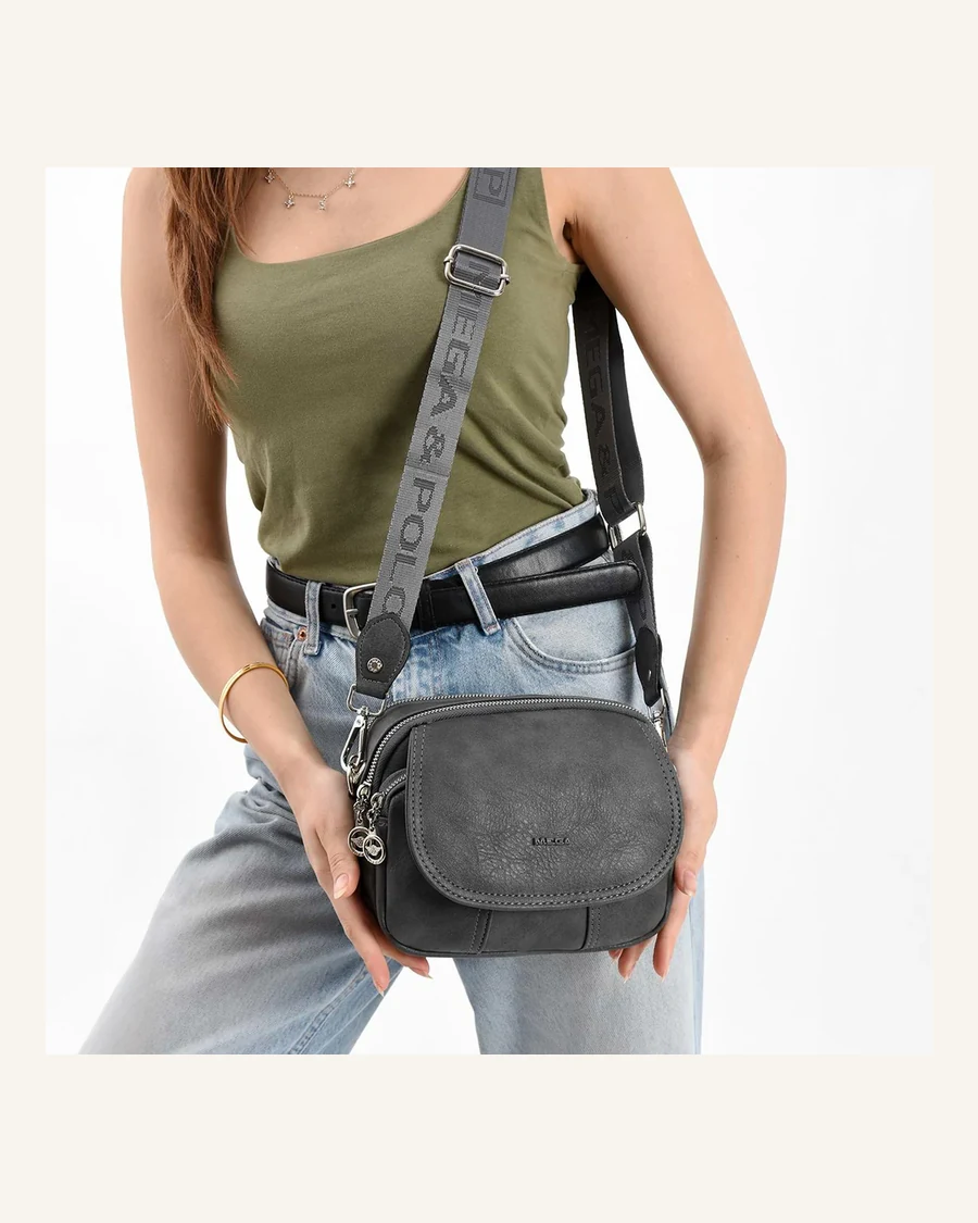 Riva Gri Crossbody Çanta