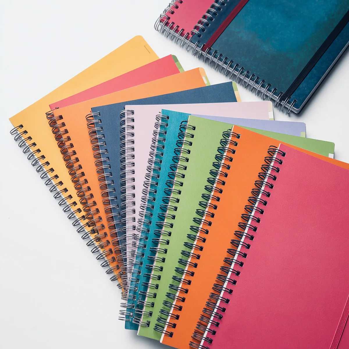Renkli Spiralli Defter Seti