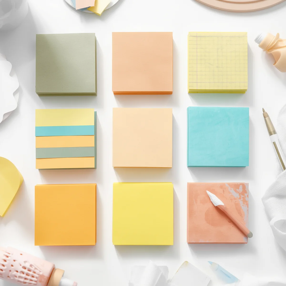 Pastel Yapışkan Not Seti